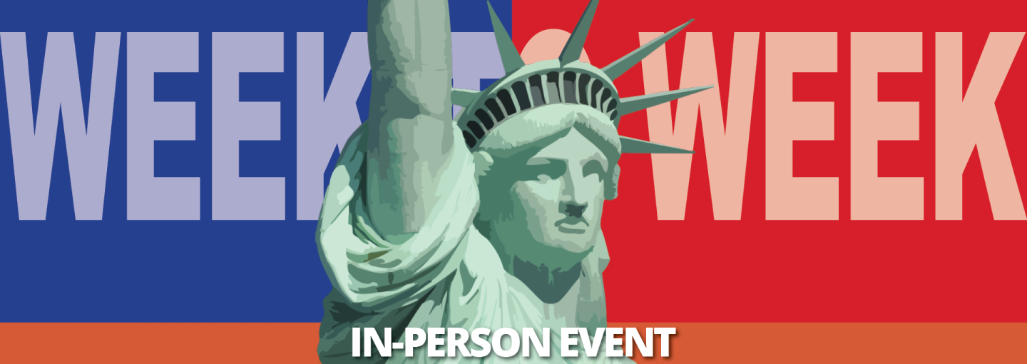 Week to Week Political Roundtable: February 14, 2023 Image - Statue of Liberty and program name